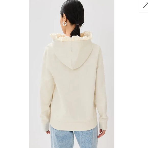 Tanner Fletcher Kit Cream Ruffle Hoodie size small - Picture 4 of 10